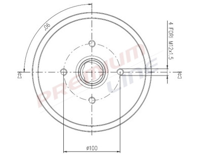 T24_TAMBURO FRENO POST DIAM 180