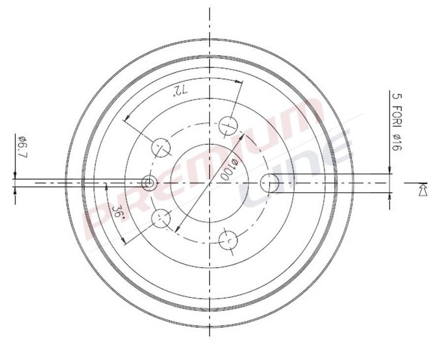 T24_TAMBURO FRENO POST  DIAM 200