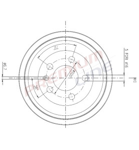 T24_TAMBURO FRENO POST  DIAM 200