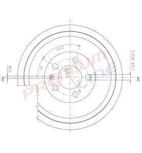T24_TAMBURO FRENO POST  DIAM 230