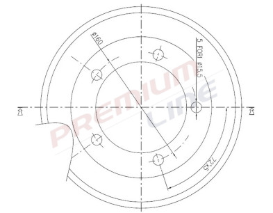 T24_TAMBURO FRENO POST DIAM 254