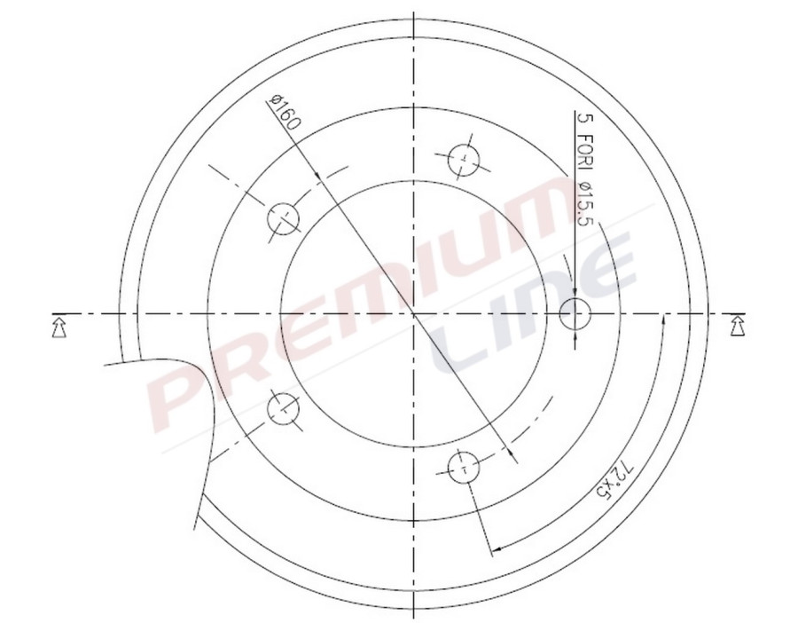 T24_TAMBURO FRENO POST  DIAM 254