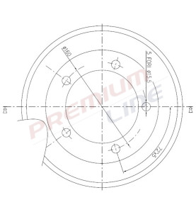 T24_TAMBURO FRENO POST  DIAM 254