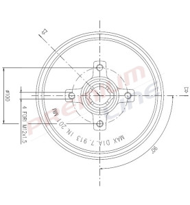 T24_TAMBURO FRENO POST  DIAM 200