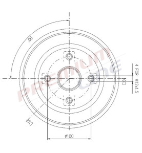 T24_TAMBURO FRENO POST  DIAM 200