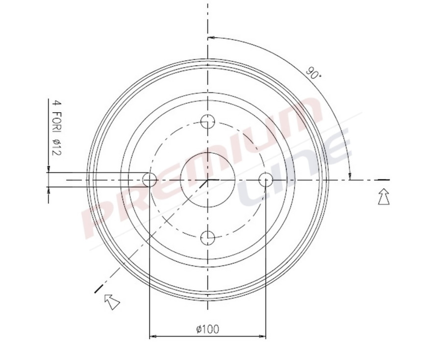 T24_TAMBURO FRENO POST  DIAM 180