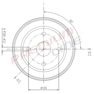 T24_TAMBURO FRENO POST DIAM 180