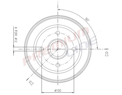 T24_TAMBURO FRENO POST  DIAM 180