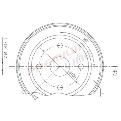 T24_TAMBURO FRENO POST  DIAM 180(SOS- 802047C)