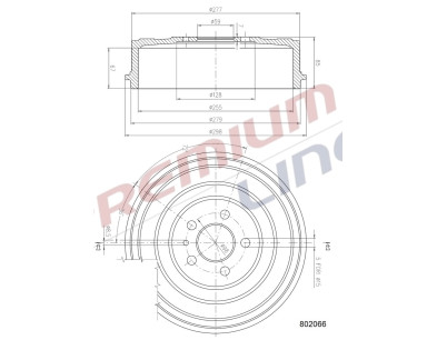 T24_TAMBURO FRENO POST  DIAM 255