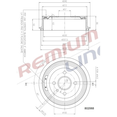 T24_TAMBURO FRENO POST DIAM 200