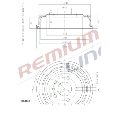 T24_TAMBURO FRENO POST DIAM 230