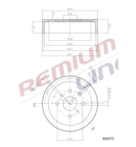 T24_TAMBURO FRENO POST  DIAM 200