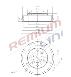 T24_TAMBURO FRENO POST  DIAM 200