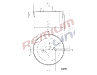 T24_TAMBURO FRENO POST  DIAM 200
