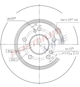 T24_COPPIA DISCHI FRENO DIAM 277/5 PIENO