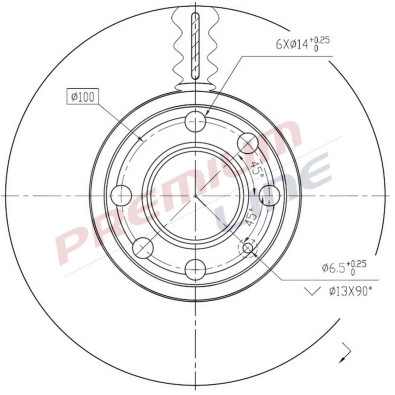 T24_COPPIA DISCHI FRENO DIAM 255/5 VENTILATO