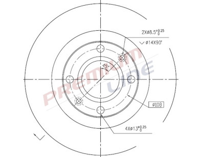 T24_COPPIA DISCHI FRENO DIAM 266 PIENO