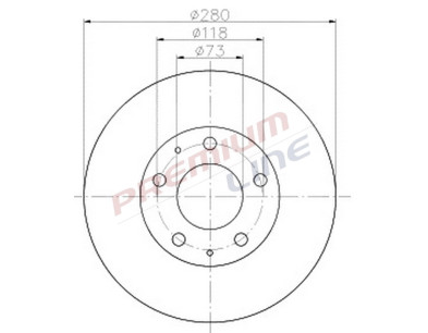 T24_COPPIA DISCHI FRENO DIAM 280 PIENO