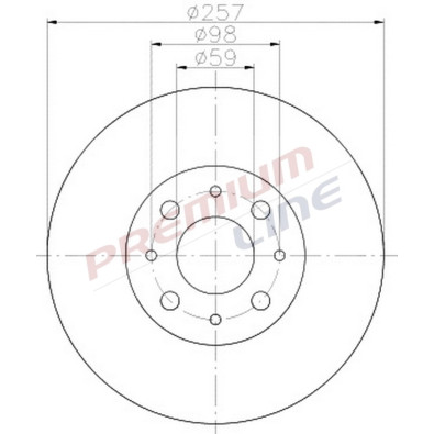 T24_COPPIA DISCHI FRENO DIAM 257 VENTILATO