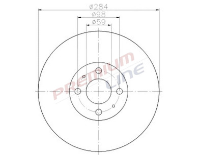 T24_COPPIA DISCHI FRENO DIAM 284 VENTILATO