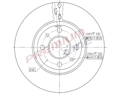 T24_COPPIA DISCHI FRENO DIAM 257 VENTILATO
