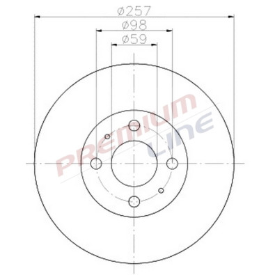 T24_COPPIA DISCHI FRENO DIAM 257 VENTILATO