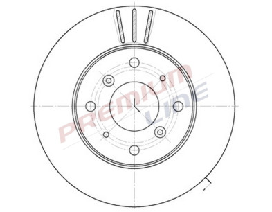 T24_COPPIA DISCHI FRENO DIAM 261/5 VENTILATO