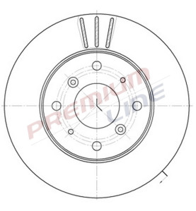 T24_COPPIA DISCHI FRENO DIAM 261/5 VENTILATO