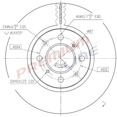 T24_COPPIA DISCHI FRENO DIAM 261/5 VENTILATO