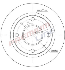 T24_COPPIA DISCHI FRENO DIAM 230 PIENO