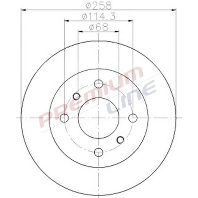 T24_COPPIA DISCHI FRENO DIAM 258 PIENO