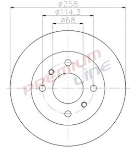 T24_COPPIA DISCHI FRENO DIAM 258 PIENO