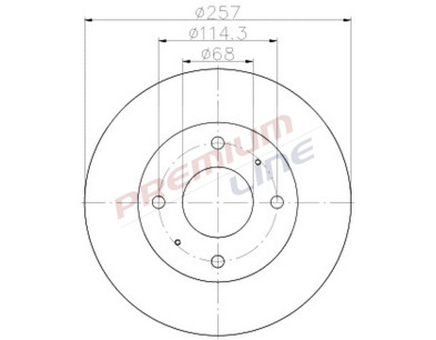 T24_COPPIA DISCHI FRENO DIAM 257 VENTILATO