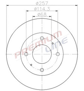 T24_COPPIA DISCHI FRENO DIAM 257 VENTILATO