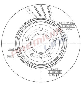 T24_COPPIA DISCHI FRENO DIAM 320 VENTILATO
