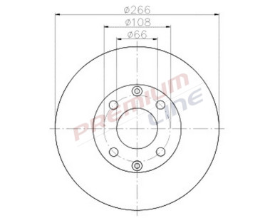 T24_COPPIA DISCHI FRENO DIAM 266 PIENO