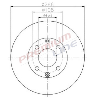 T24_COPPIA DISCHI FRENO DIAM 266 PIENO