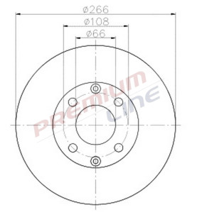 T24_COPPIA DISCHI FRENO DIAM 266 PIENO