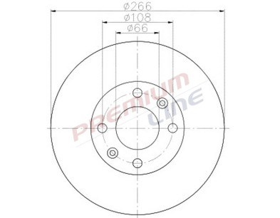 T24_COPPIA DISCHI FRENO DIAM 266 VENTILATO