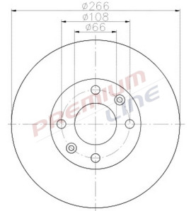 T24_COPPIA DISCHI FRENO DIAM 266 VENTILATO