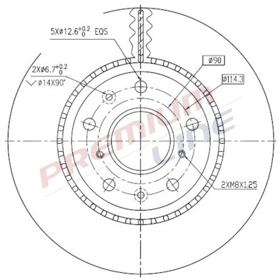 T24_COPPIA DISCHI FRENO DIAM 280 VENTILATO