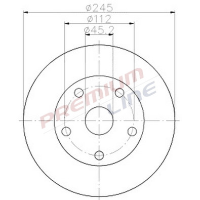 T24_COPPIA DISCHI FRENO DIAM 245 PIENO