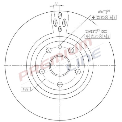 T24_COPPIA DISCHI FRENO DIAM 284 VENTILATO