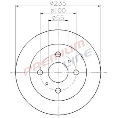 T24_COPPIA DISCHI FRENO DIAM 235 VENTILATO