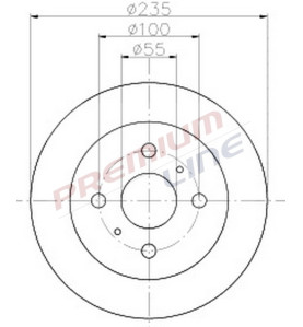 T24_COPPIA DISCHI FRENO DIAM 235 VENTILATO