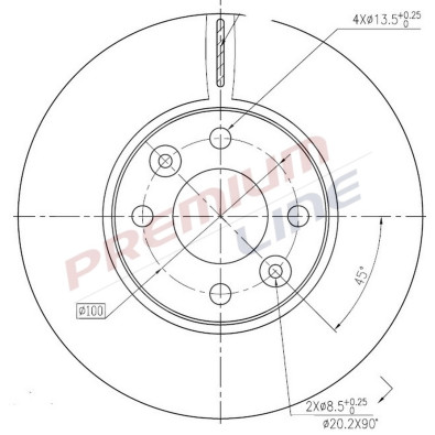 T24_COPPIA DISCHI FRENO DIAM 260 VENTILATO