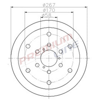 T24_COPPIA DISCHI FRENO DIAM 267 PIENO OE 8582290
