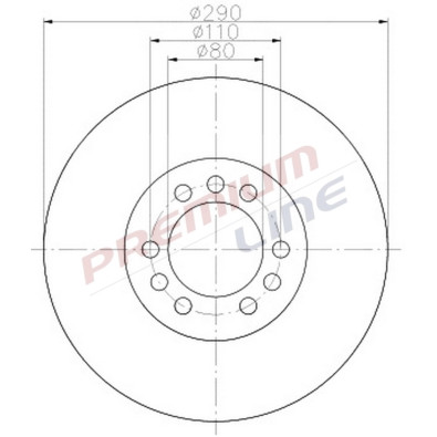 T24_COPPIA DISCHI FRENO DIAM 290 VENTILATO OE 42471214