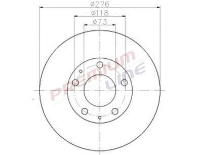 T24_COPPIA DISCHI FRENO DIAM 276 PIENO OE 2991646